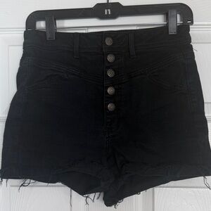 American Eagle Outfitters Black High Waist Shorts